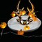 Halloween Lights 3D Jack-o-Lantern 10ft 30 LEDs Pumpkin String Lights Battery Powered Orange Lights for Halloween Party Indoor Fall Outdoor Harvest Thanksgiving Decorations